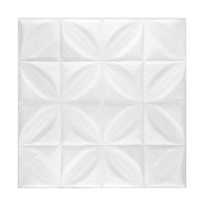 Painel Adesivo 3d Revestimento Papel de Parede Pétalas Branco