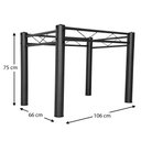 Ver imagem 3 de Base De Mesa De Jantar Pés De Mesa P/ Tampos De Vidro Granito Madeira 1,20 Munique Ql Texturizado