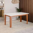 Ver imagem 2 de Mesa de Jantar 6 Lugares Multimóveis Cr50225 Cinamomo/off White