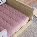 Ver imagem 5 de Cama Montessoriana Solteiro Affetto Aveiro Oak/branco - Completa Móveis