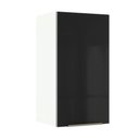 Ver imagem 1 de Armário Aéreo Madesa Lux 35cm 1 Porta Branco Preto
