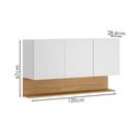 Ver imagem 3 de Armario Aereo 3 Portas 120 Cm Line Supremo Cp Freijo Ktp