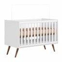 Ver mais imagens de Quarto Infantil 3 Peças com Berço Q Encanto Retrô Branco - Qmovi