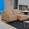 Sofá Retrátil 3 Lugares Premium 180 Cm Mola Ensacada Reclinável Linho Bege - Grandellar - 1