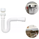 Ver imagem 2 de Sifão Extensível Sanfonado Flexível Pvc Branco até 70cm Cozinha Pia Banheiro Tanque Universal