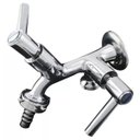 Ver imagem 1 de 3153 C80 - Torneira Duas Saídas para Tanque e Máquina de Lavar Metal Cromado 3/4