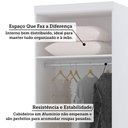 Ver imagem 5 de Guarda Roupa Modulado 79cm 2 Portas Alpes Luciane Móveis