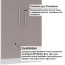 Ver imagem 4 de Guarda Roupa Modulado 79cm 2 Portas Alpes Luciane Móveis