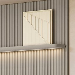 Painel Ripado para TV até 60 Polegadas com LED MDF 141CMX250CM Modular - 6 Painel Ripado para TV até 60 Polegadas com LED MDF 141CMX250CM Modular - 6