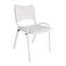 Cadeira Iso para Escola Escritório Comércio Branca Base Branca - 3