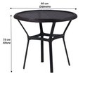 Ver imagem 6 de Kit 6 Cadeiras Alumínio e Mesa Tampo Varanda Jardim Piscina Jardim Trama Original