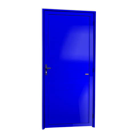 Porta Alumínio Lambril e.Azul 90 Brimak