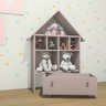 Organizador Casinha De Brinquedo Boneca Candy Baú 100% Mdf Rosa - 2