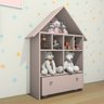 Organizador Casinha De Brinquedo Boneca Candy Baú 100% Mdf Rosa - 1