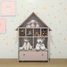 Organizador Casinha De Brinquedo Boneca Candy Baú 100% Mdf Rosa - 3