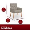 Poltrona para Sala Reforçada Confortável Íris Suede - 6
