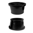 Ver imagem 3 de 16 Pés Sapata para Móveis Plástico Preto 2cm - Sofá, Puffs, Poltranas e Outros