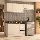 Ver imagem 1 de Cozinha Compacta 3 Peças 250045 com Tampo Koya Creme Politorno Móveis