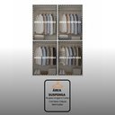 Ver imagem 7 de Guarda Roupa Casal Modulado Versa em MDF 4 Portas com 4 Cabideiros e 2 Prateleiras