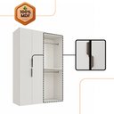 Ver mais imagens de Guarda Roupa Casal Modulado Versa em MDF 4 Portas com 4 Cabideiros e 2 Prateleiras