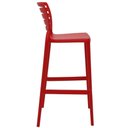 Ver imagem 6 de Kit 4 Banquetas Cadeiras Altas Tramontina Plástico Resistente até 182kg Sofia Summa Vermelho