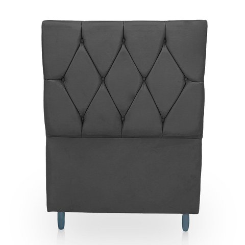 Cabeceira Estofada para Cama de Solteiro 90 Athena Suede