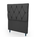 Ver imagem 4 de Cabeceira Estofada para Cama de Solteiro 90 Athena Suede