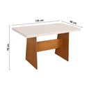 Ver imagem 3 de Mesa Retangular Grande Manuela 135 Cm Mdf