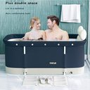 Ver imagem 3 de Banheira Dobrável Retangular Com Acessorios Azul Crioterapia VG+