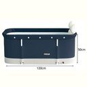 Ver imagem 4 de Banheira Dobrável Retangular Com Acessorios Azul Crioterapia VG+