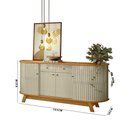 Ver imagem 5 de Balcão Buffet Sala de Jantar 183cm Tavillo M20 - D’Rossi