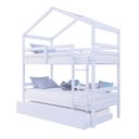 Ver imagem 2 de Treliche Solteiro Casinha Madeira Maciça Branco Megamobilia