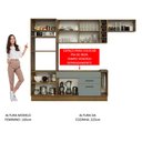 Ver imagem 6 de Armário de Cozinha Completa 290cm Rustic/Cinza Agata Madesa 02