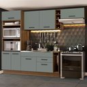 Ver imagem 1 de Armário de Cozinha Completa 290cm Rustic/Cinza Agata Madesa 02