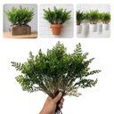 Ver imagem 3 de Kit de 7 Mini Buquê Samambaia Artificial 35cm para Decoração, Paisagismo e Arranjos Florais