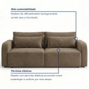 Ver imagem 4 de Sofá Cama 3 Lugares Retrátil e Reclinável 216cm Montreal