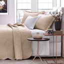 Ver imagem 2 de Kit Cobre Leito Bordado Casal 3 Peças 220x240cm Ipê Bege Bouti Jolitex