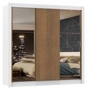 Ver imagem 3 de Guarda Roupa Casal Madesa Mônaco 3 Portas de Correr com Espelhos