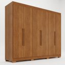 Ver imagem 3 de Guarda-Roupa Casal Malta 6 Portas 2 Gavetas com Pés Yescasa