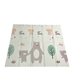 Tapete Infantil Atividades Dobrável 120x120cm Espessura 8mm Urso - 3