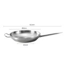 Ver imagem 3 de Frigideira com Tampa 3,4l Profissional 32cm Aço Inox Brinox