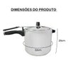 Panela de Pressão de Alumínio 7 Litros Tamanho Grande - 3