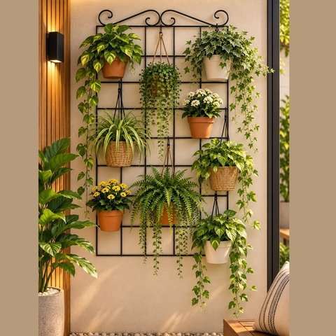 Treliça de Ferro Grande 50 x 75 para Jardim Vertical