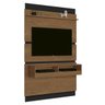 Painel para TV Torino Naturale com Preto - EDN Móveis - 1