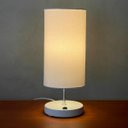 Ver imagem 1 de Abajur Luminaria de Mesa Redondo com Interruptor Ref 84 Decoração Casa Sala Quarto Escritório Moveis