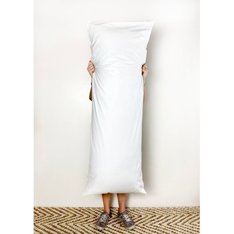 Travesseiro body pillow 40x130cm Fibra Siliconada - Com Zíper & Fronha Amazon Ecaza