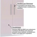 Ver imagem 4 de Guarda Roupa Modulado 79cm 2 Portas Alpes Luciane Móveis