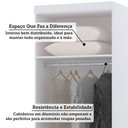 Ver imagem 5 de Guarda Roupa Modulado 79cm 2 Portas Alpes Luciane Móveis