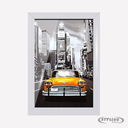 Ver imagem 2 de Porta Retrato 20 X 30 Moldura Prata com Vidro Decoração Sala