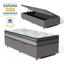Ver imagem 3 de Cama Box Baú com Colchão Espuma D33 Pillow In Anjos Ortosleep Solteiro King 96 Cm